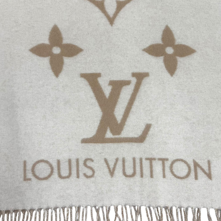 Excellent LOUIS VUITTON Scarf muffler reykjavik cashmere Women M78123