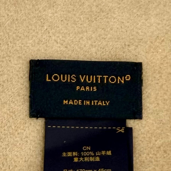 Excellent LOUIS VUITTON Scarf muffler reykjavik cashmere Women M78123