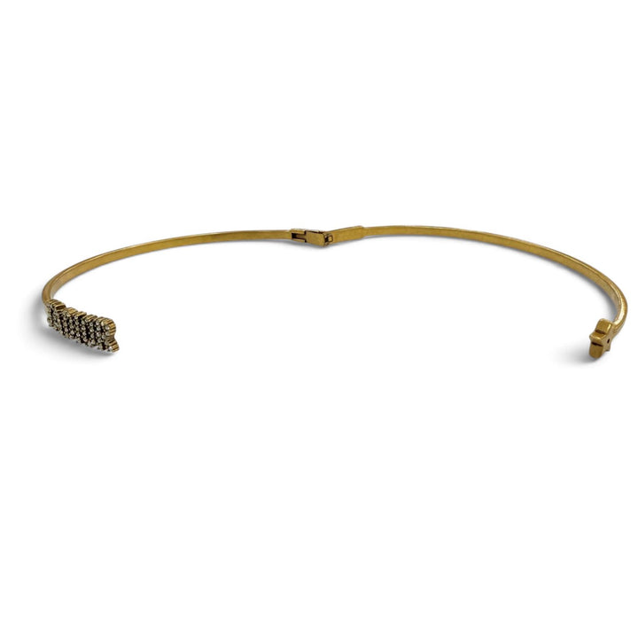Great DIOR choker JADIOR Logo Rhinestone Star Accessory gold metal Women
