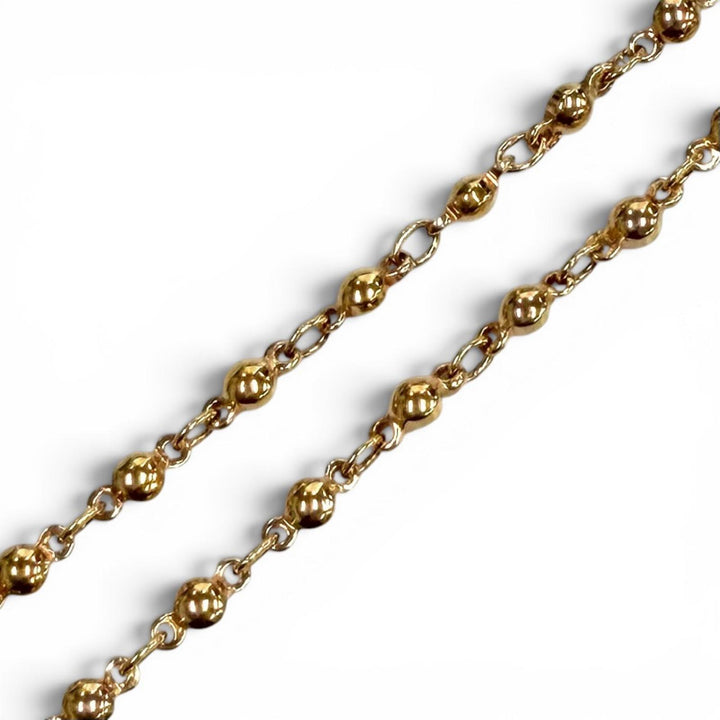 Excellent DIOR Necklace CD logo ball Pink gold Women