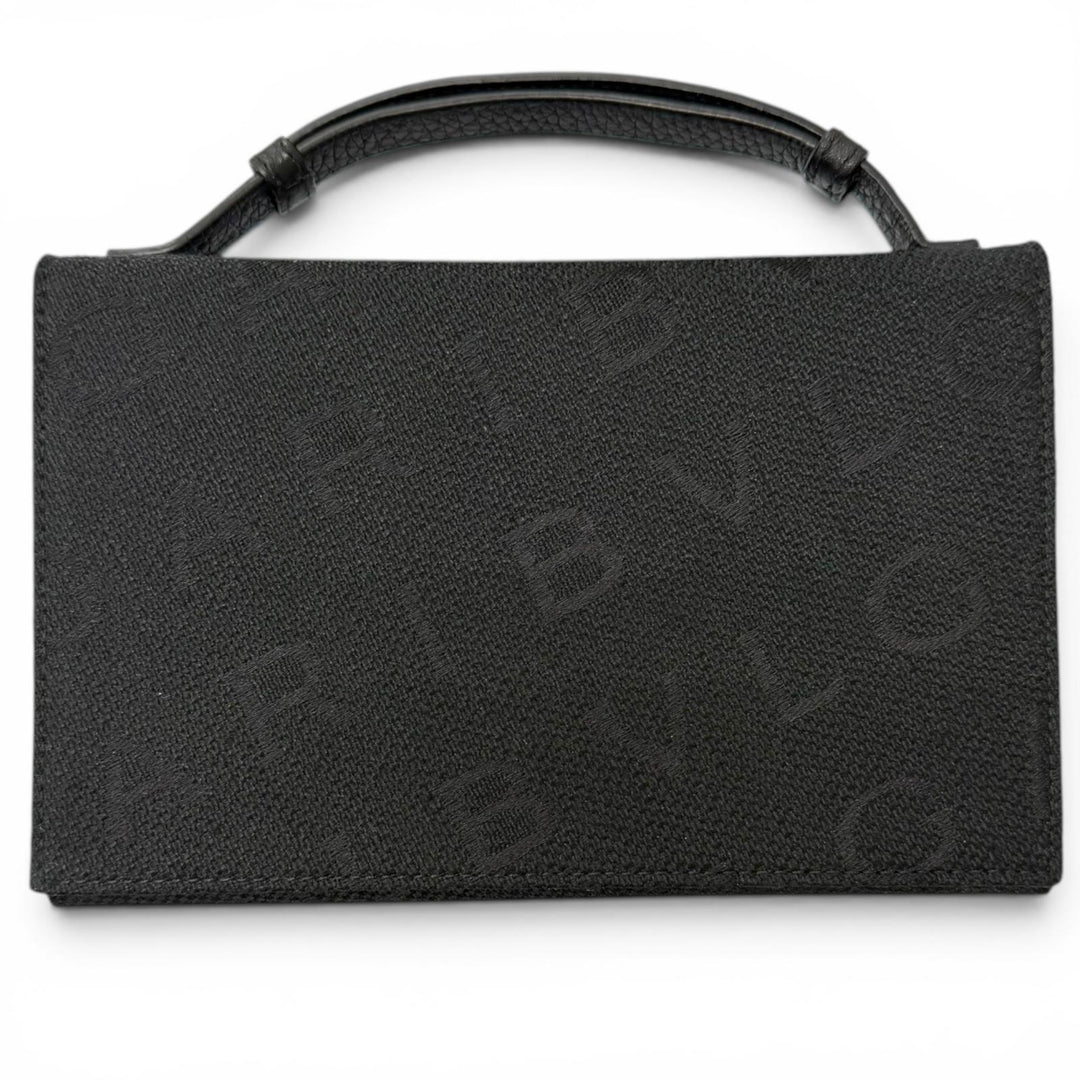 Great BVLGARI Purse Bvlgari Bvlgari Shoulder Wallet with All-Over Logo Print