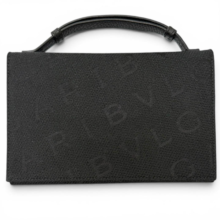 Great BVLGARI Purse Bvlgari Bvlgari Shoulder Wallet with All-Over Logo Print