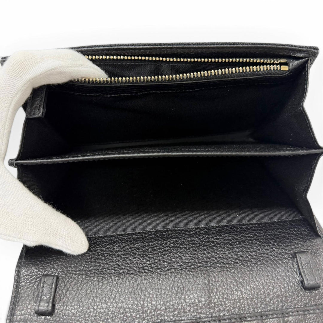 Great BVLGARI Purse Bvlgari Bvlgari Shoulder Wallet with All-Over Logo Print