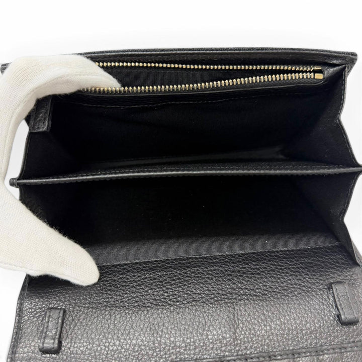 Great BVLGARI Purse Bvlgari Bvlgari Shoulder Wallet with All-Over Logo Print
