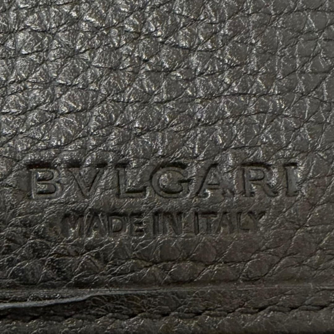 Great BVLGARI Purse Bvlgari Bvlgari Shoulder Wallet with All-Over Logo Print