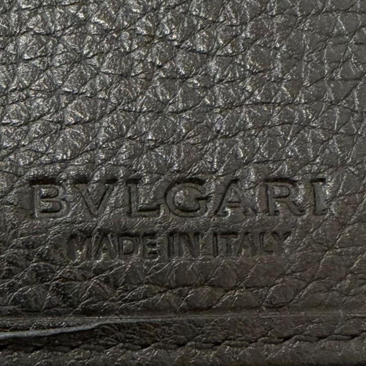 Great BVLGARI Purse Bvlgari Bvlgari Shoulder Wallet with All-Over Logo Print