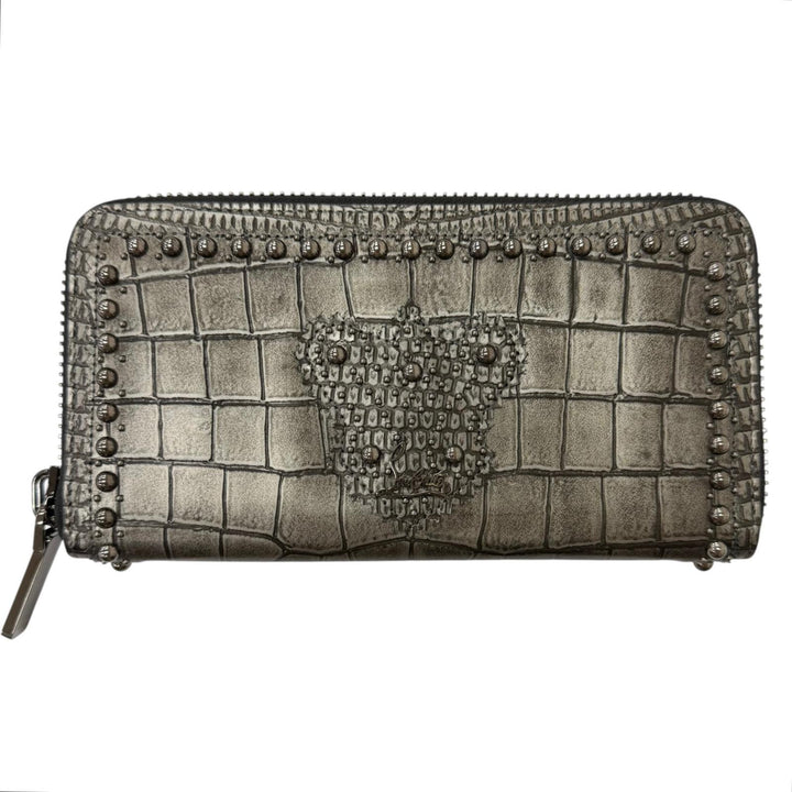 Excellent Christian Louboutin Purse Panettone Round stud crocodile