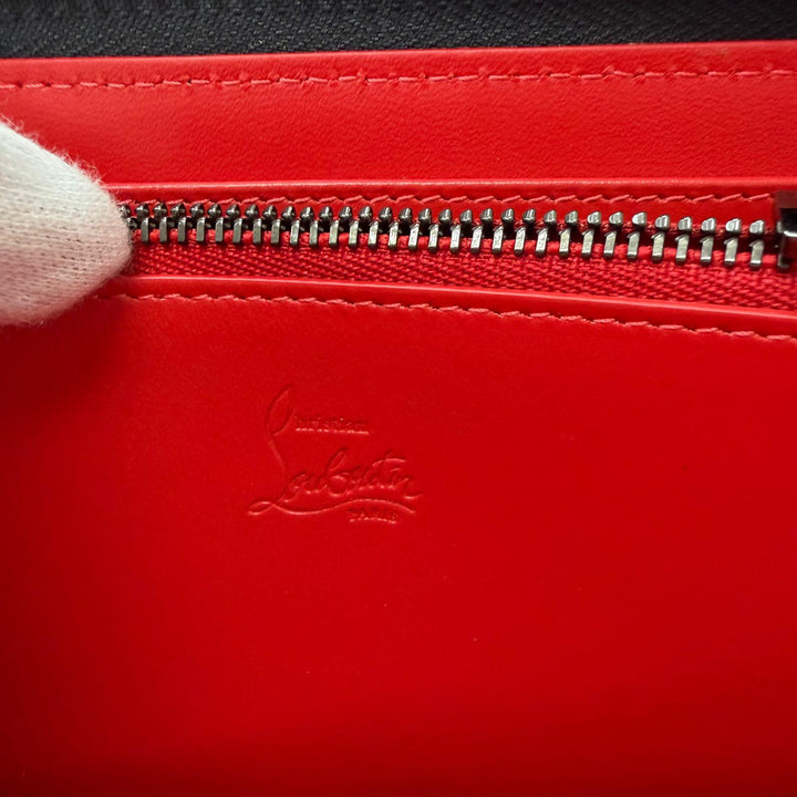 Excellent Christian Louboutin Purse Panettone Round stud crocodile