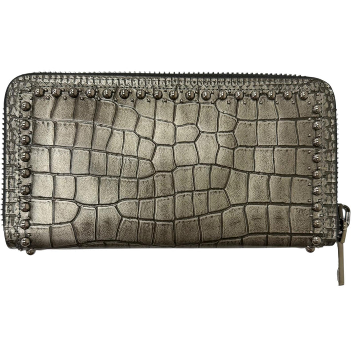 Excellent Christian Louboutin Purse Panettone Round stud crocodile