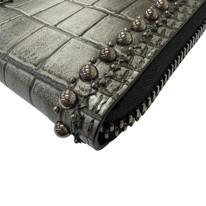 Excellent Christian Louboutin Purse Panettone Round stud crocodile