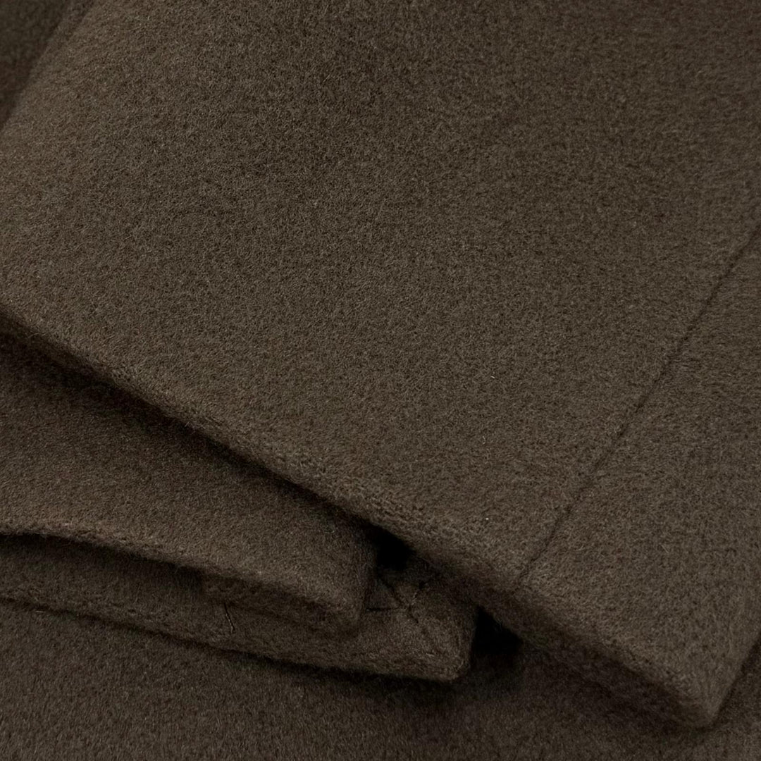 Excellent TAGLIATORE Chester coat Single logo button Brown cashmere mens 44