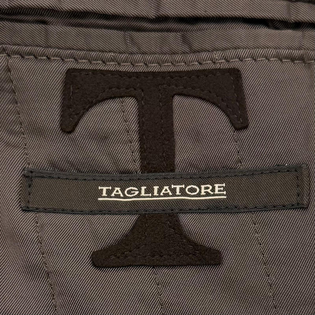 Excellent TAGLIATORE Chester coat Single logo button Brown cashmere mens 44
