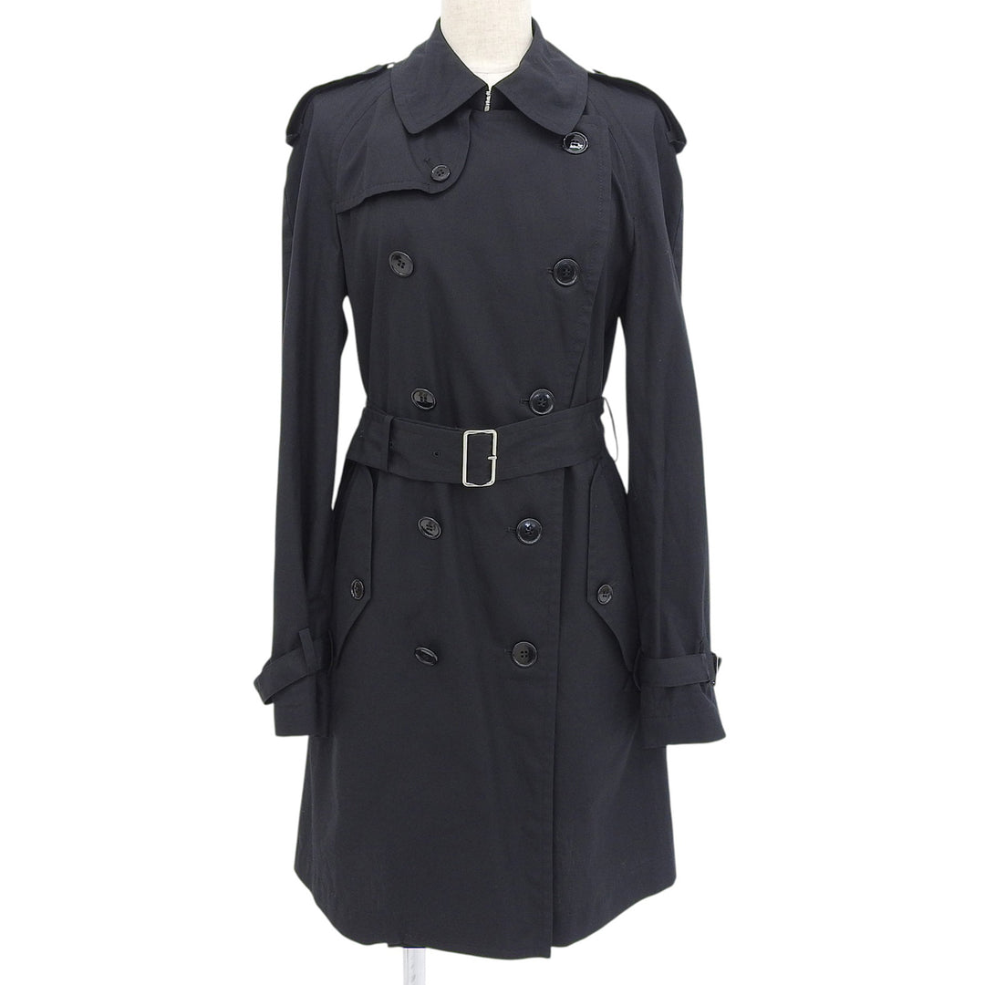 Excellent COMME des GARCONS HOMME PLUS trench coat black cotton mens XS PQ-B034