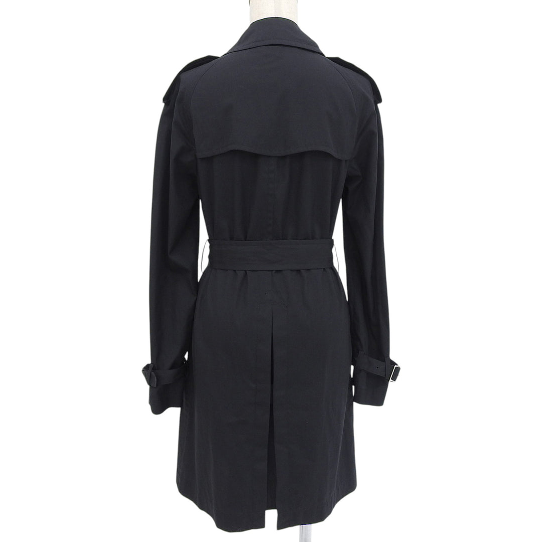 Excellent COMME des GARCONS HOMME PLUS trench coat black cotton mens XS PQ-B034