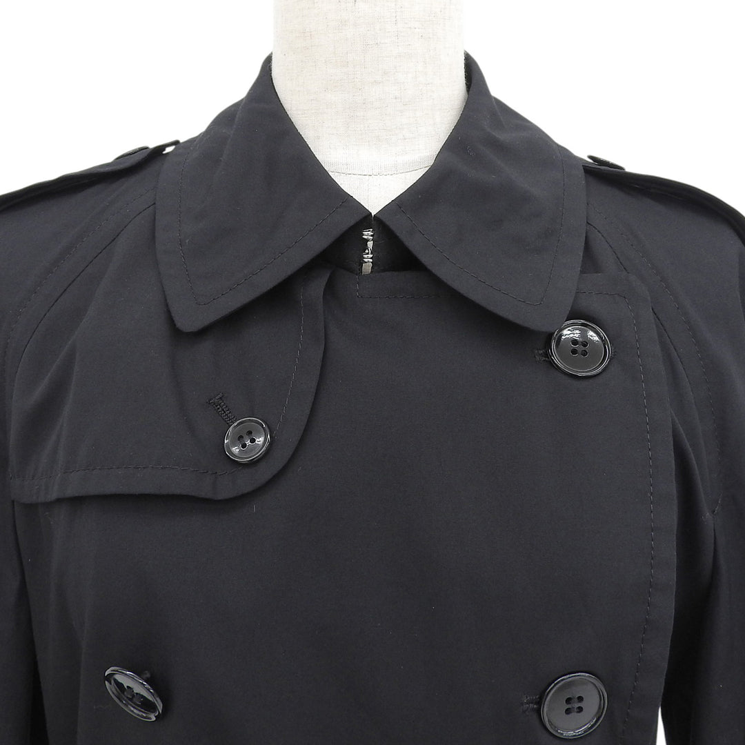 Excellent COMME des GARCONS HOMME PLUS trench coat black cotton mens XS PQ-B034