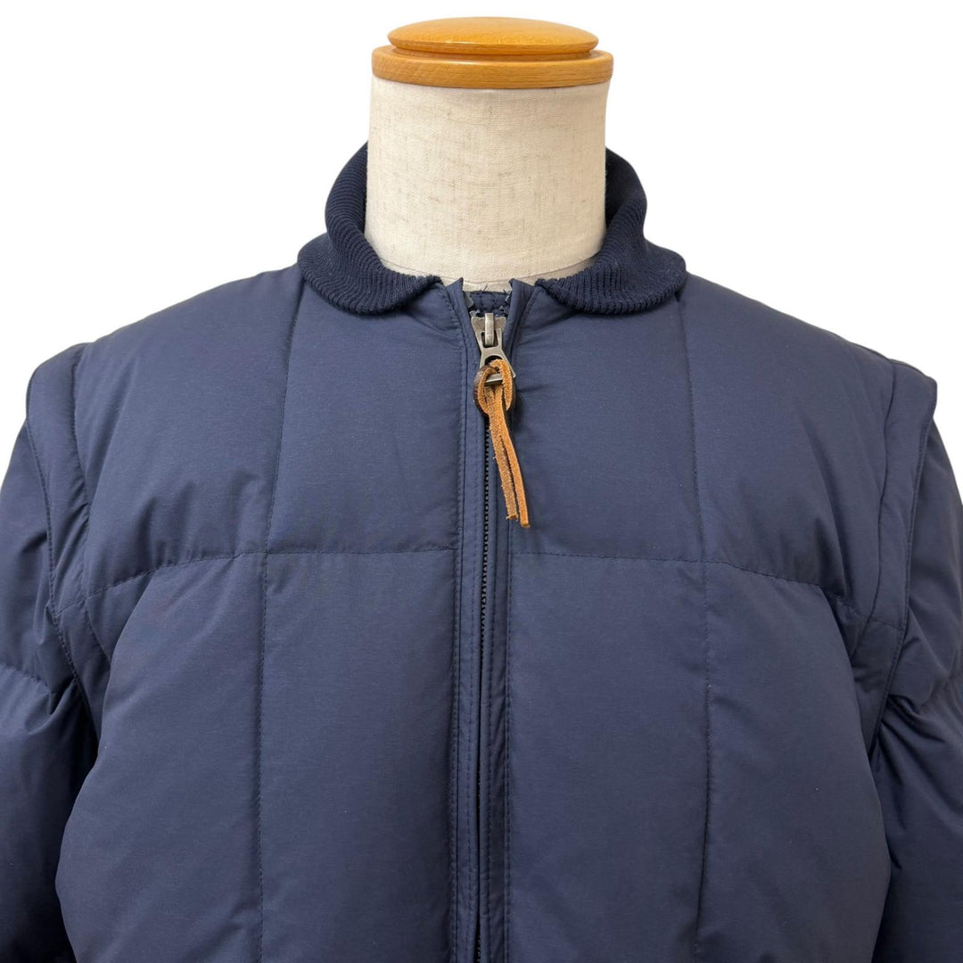 Excellent Brooks Brothers Down jacket 2WAY Down Vest Navy