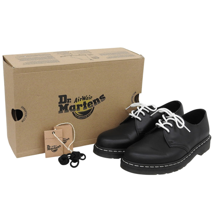 Pristine Dr.Martens Leather shoes 1461 White stitching 3-hole leather 24757