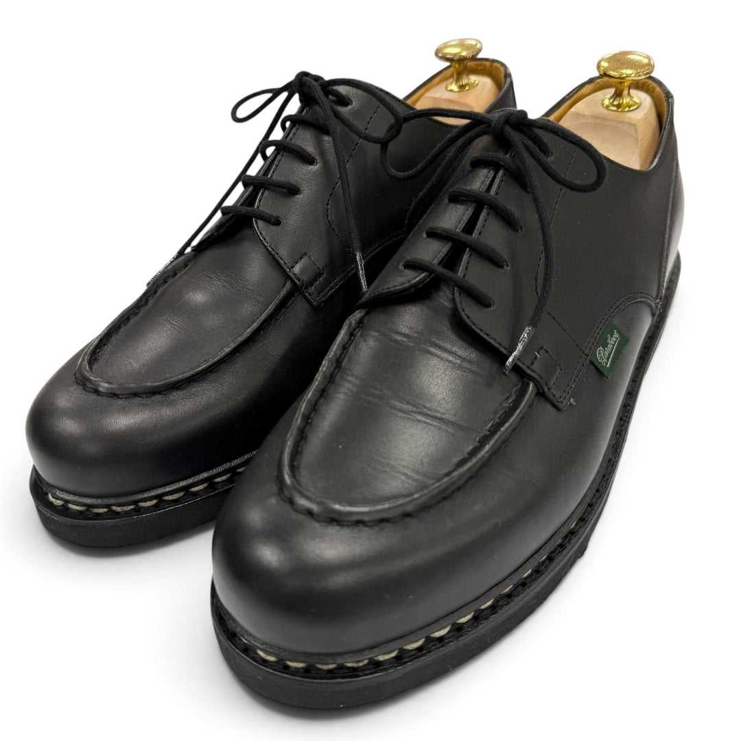 Excellent Paraboot Leather shoes CHAMBORD U-tip lace-up black leather mens 8