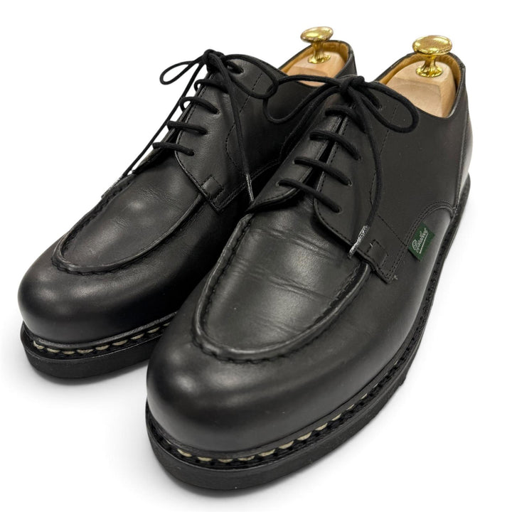 Excellent Paraboot Leather shoes CHAMBORD U-tip lace-up black leather mens 8