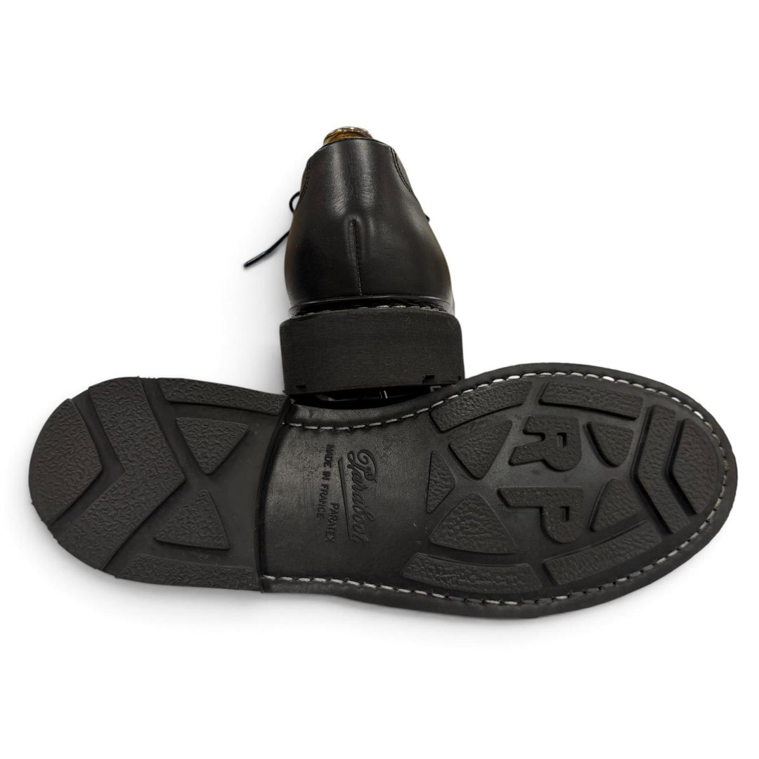 Excellent Paraboot Leather shoes CHAMBORD U-tip lace-up black leather mens 8