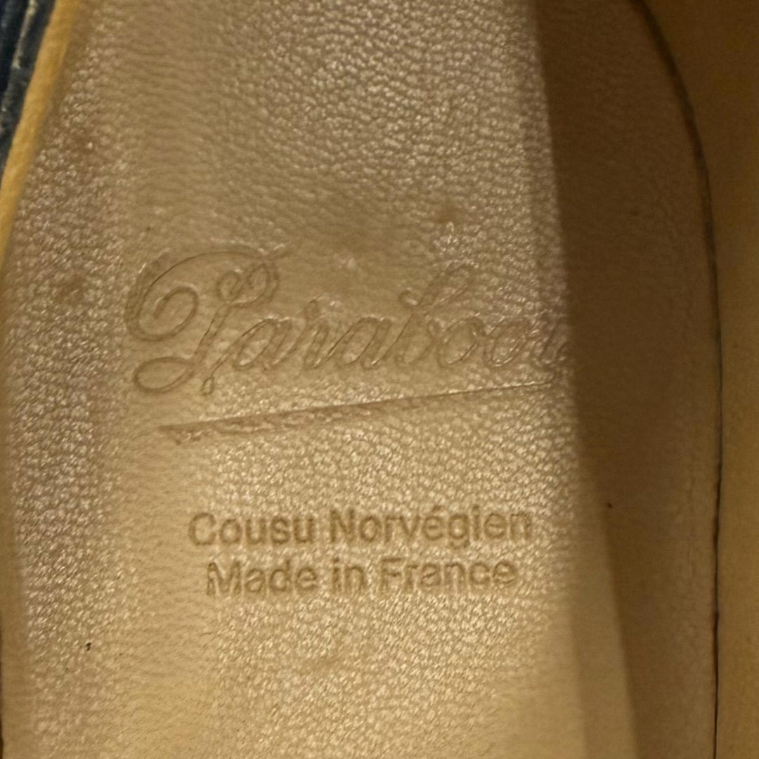 Excellent Paraboot Leather shoes CHAMBORD U-tip lace-up black leather mens 8