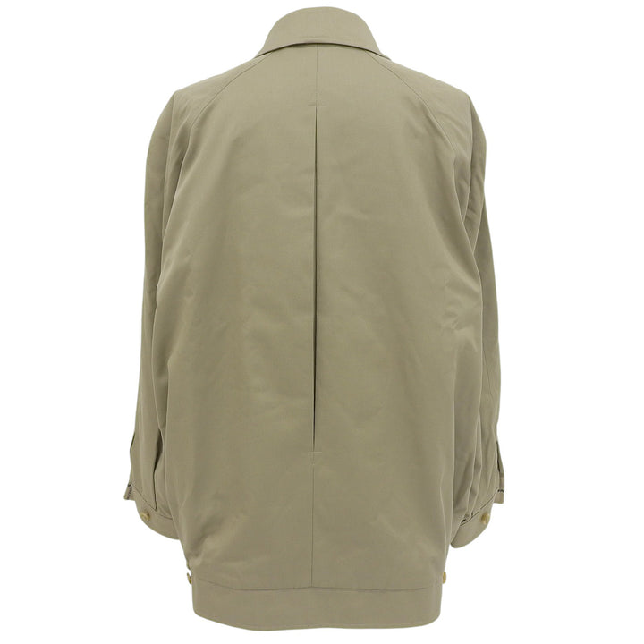 Great Burberrys Jacket Checkered Lining Pattern Swing Top khaki cotton Women