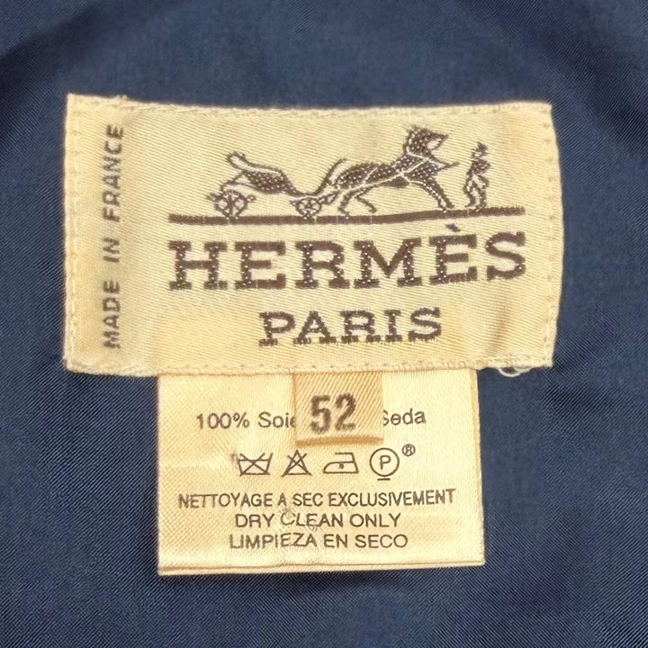 Excellent HERMES Best SICHUAN (Sichuan Province) Vest green silk mens 52
