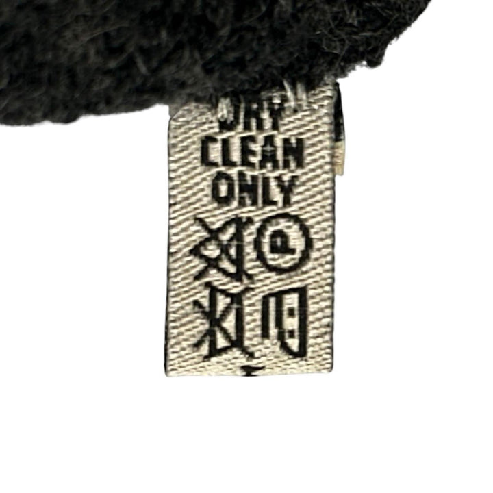 Great HERMES Knit cap Margiela era H-pattern knit beanie Dark gray cashmere mens