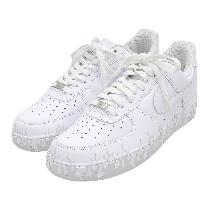 Pristine NIKE sneakers AIR FORCE 1 fire pattern white mens 29cm CW2288-111