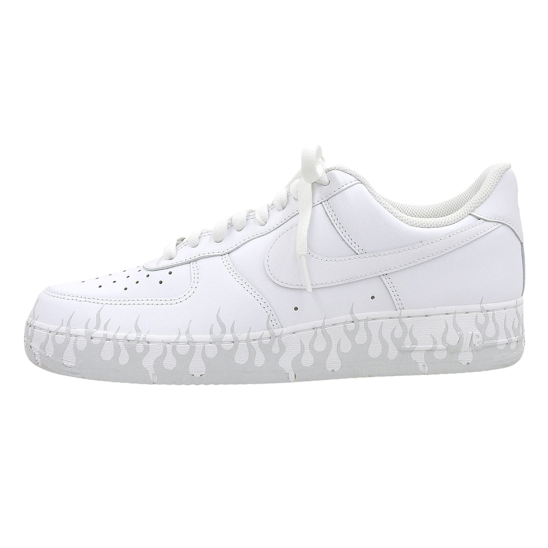 Pristine NIKE sneakers AIR FORCE 1 fire pattern white mens 29cm CW2288-111