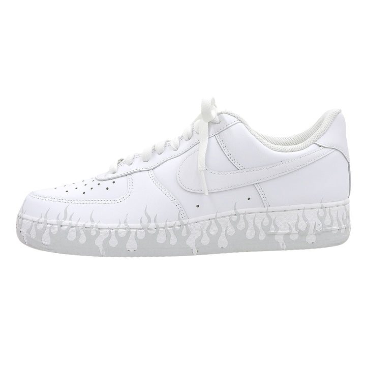 Pristine NIKE sneakers AIR FORCE 1 fire pattern white mens 29cm CW2288-111