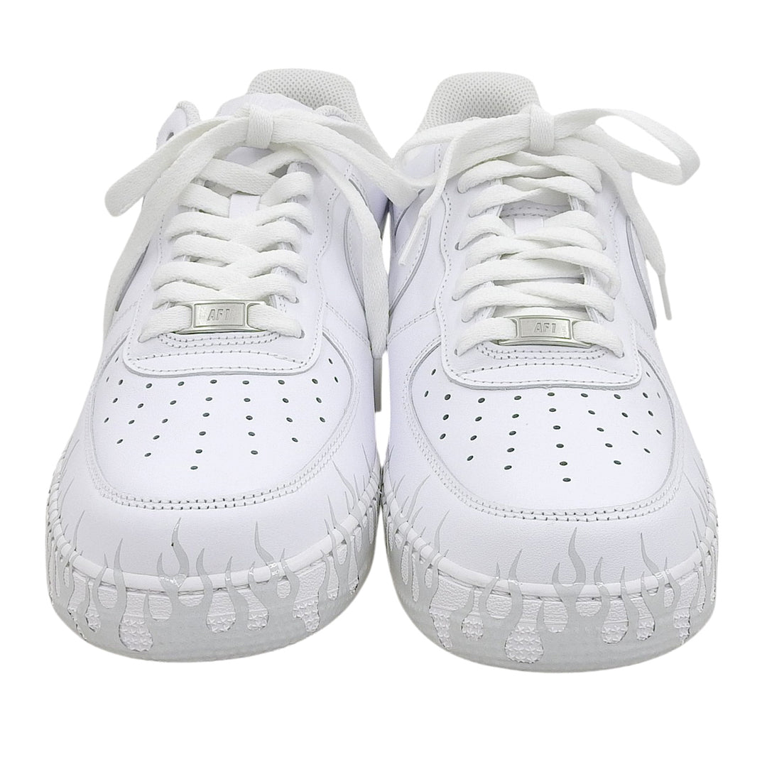 Pristine NIKE sneakers AIR FORCE 1 fire pattern white mens 29cm CW2288-111
