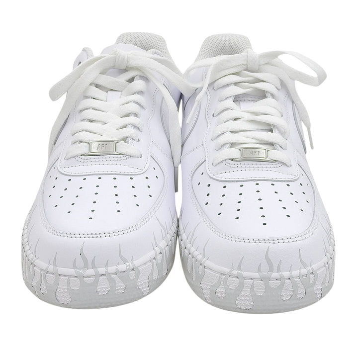Pristine NIKE sneakers AIR FORCE 1 fire pattern white mens 29cm CW2288-111