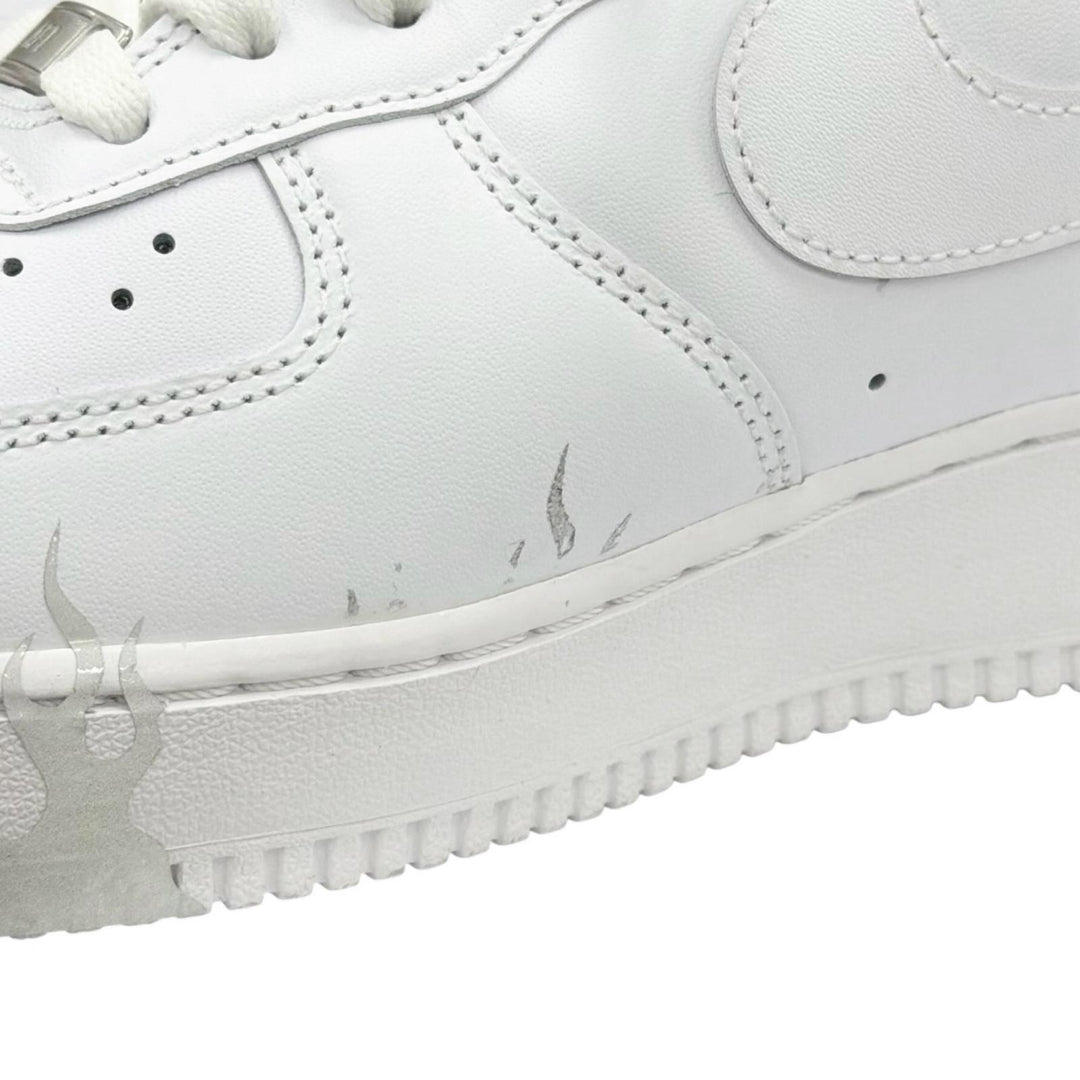 Pristine NIKE sneakers AIR FORCE 1 fire pattern white mens 29cm CW2288-111