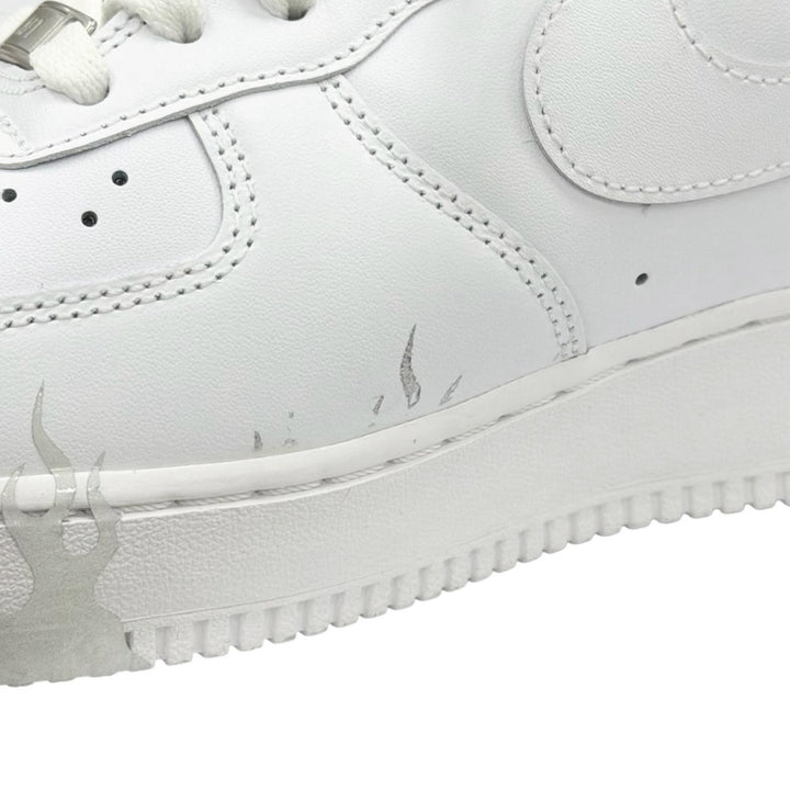 Pristine NIKE sneakers AIR FORCE 1 fire pattern white mens 29cm CW2288-111