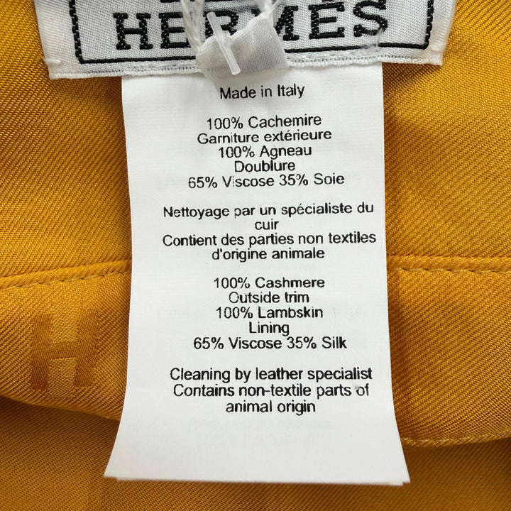Pristine HERMES beret Saint Honoré Navy cashmere Women 58