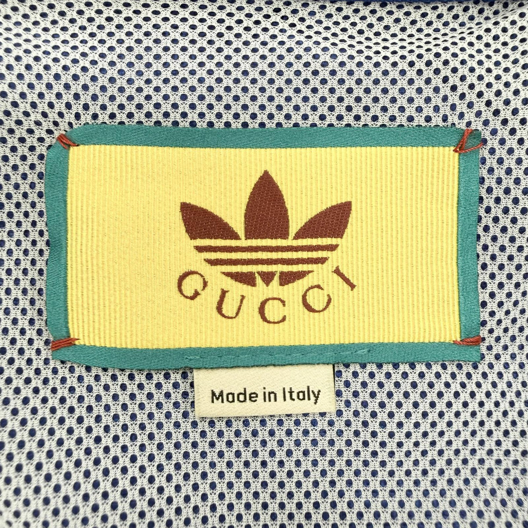 Excellent GUCCI adidas Nylon jacket GG pattern Trefoil side stripe 38 702298