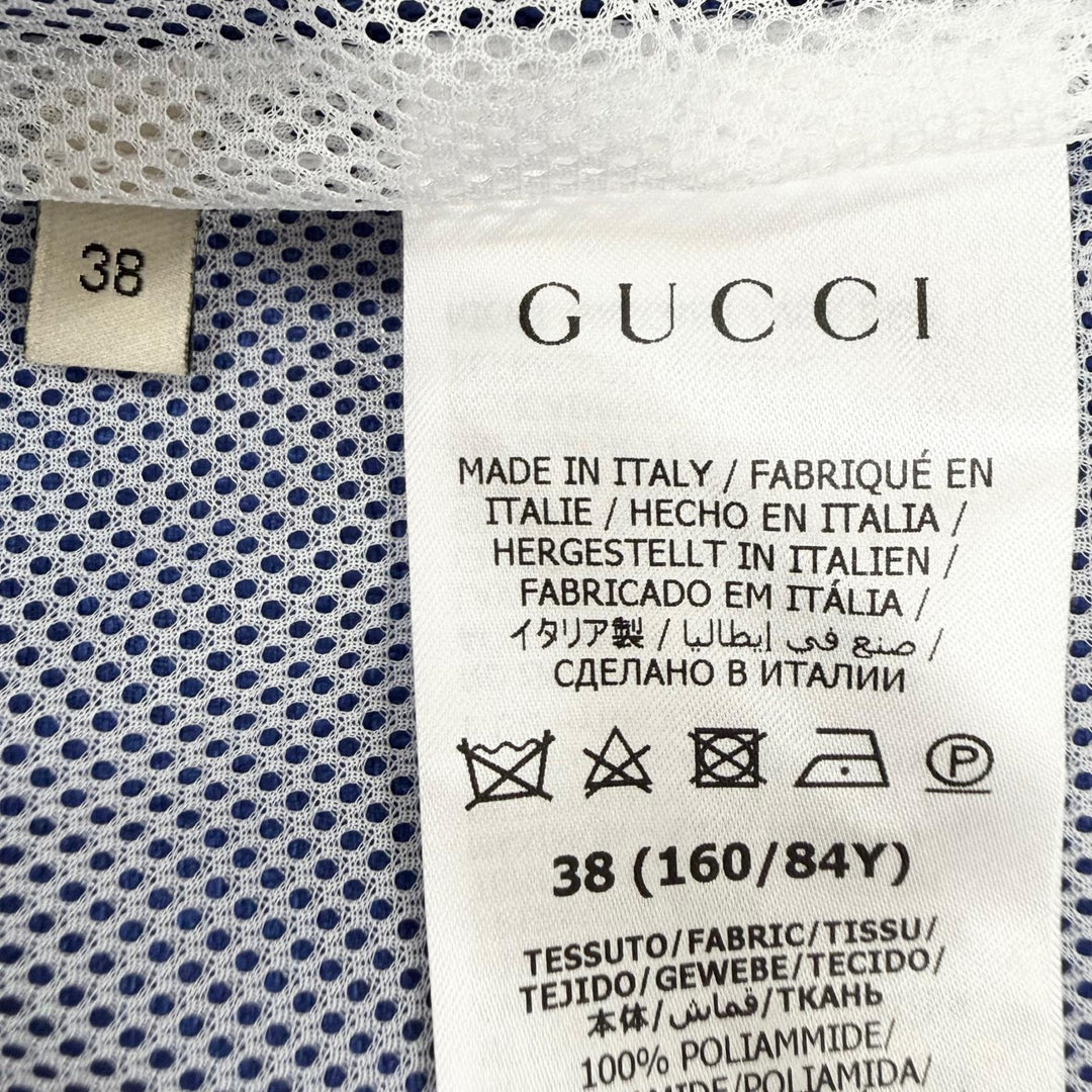 Excellent GUCCI adidas Nylon jacket GG pattern Trefoil side stripe 38 702298