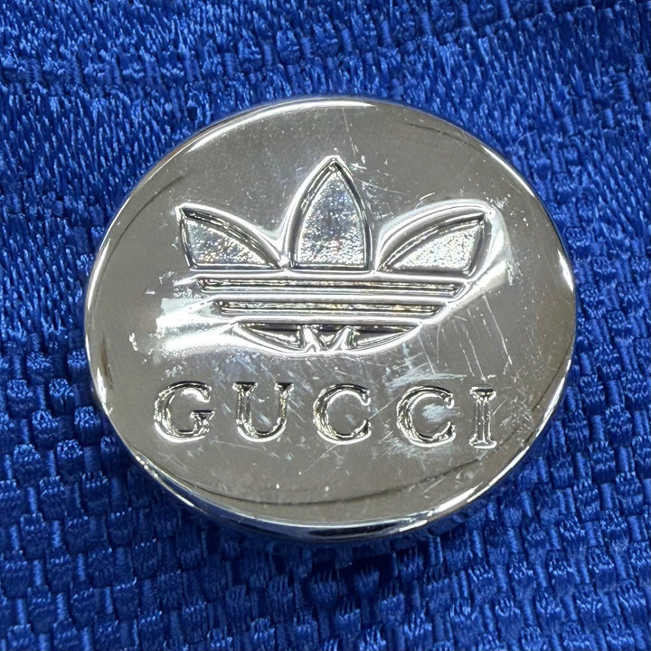 Excellent GUCCI adidas Nylon jacket GG pattern Trefoil side stripe 38 702298