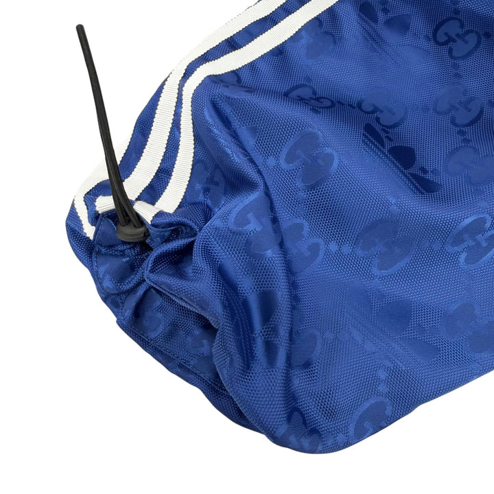 Excellent GUCCI adidas Nylon jacket GG pattern Trefoil side stripe 38 702298