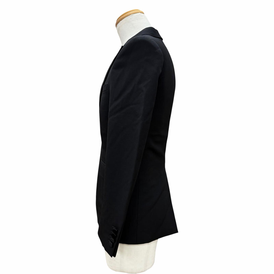 Discounted Very Good SAINT LAURENT PARIS tailored jacket black wool mens 42 392891