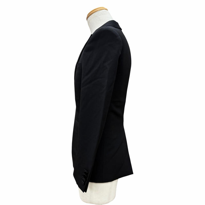 Discounted Very Good SAINT LAURENT PARIS tailored jacket black wool mens 42 392891
