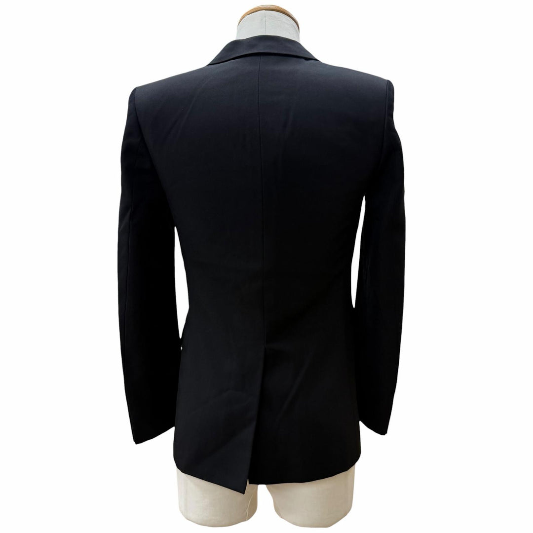 Discounted Very Good SAINT LAURENT PARIS tailored jacket black wool mens 42 392891