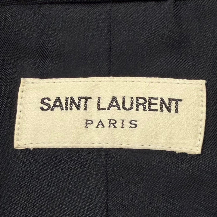 Discounted Very Good SAINT LAURENT PARIS tailored jacket black wool mens 42 392891
