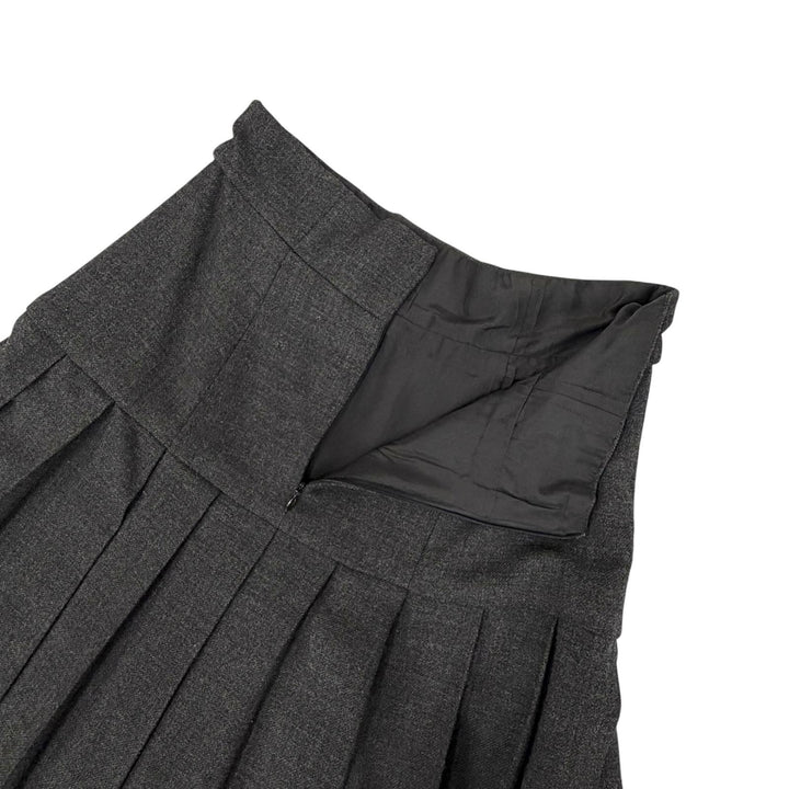 Great CHANEL two-piece set 90s Clover Button Pleated Skirt Suit 38