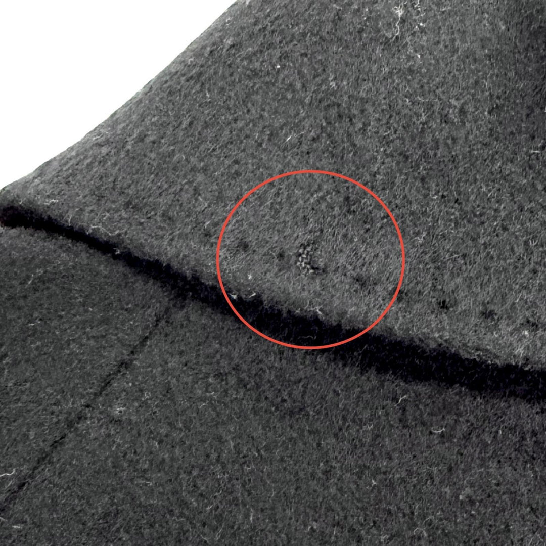 Excellent BURBERRY LONDON coat Lining check pattern long black cashmere 40