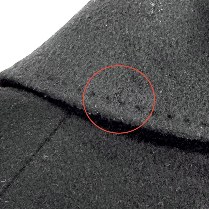 Excellent BURBERRY LONDON coat Lining check pattern long black cashmere 40