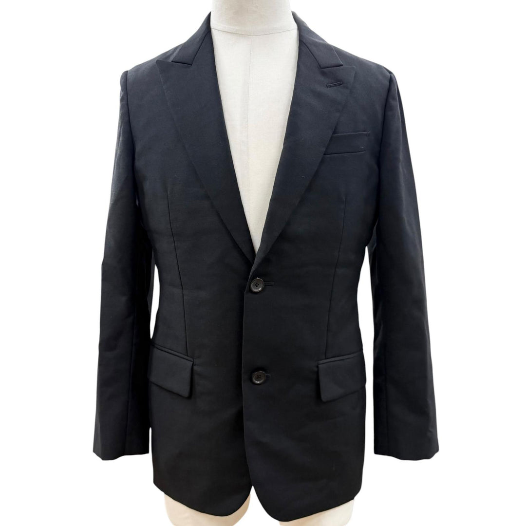 Great LOUIS VUITTON two-piece set TAILOR MADE black wool mens 46