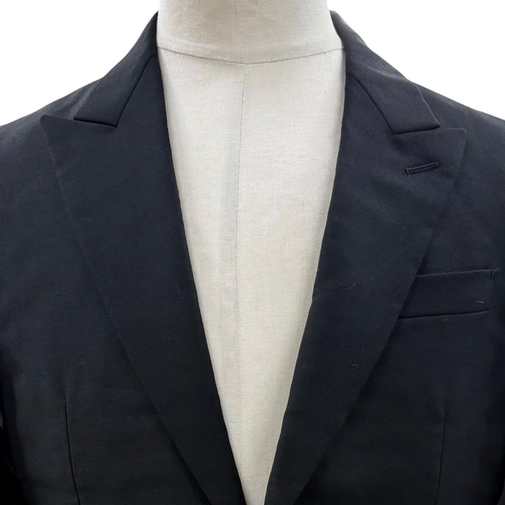 Great LOUIS VUITTON two-piece set TAILOR MADE black wool mens 46