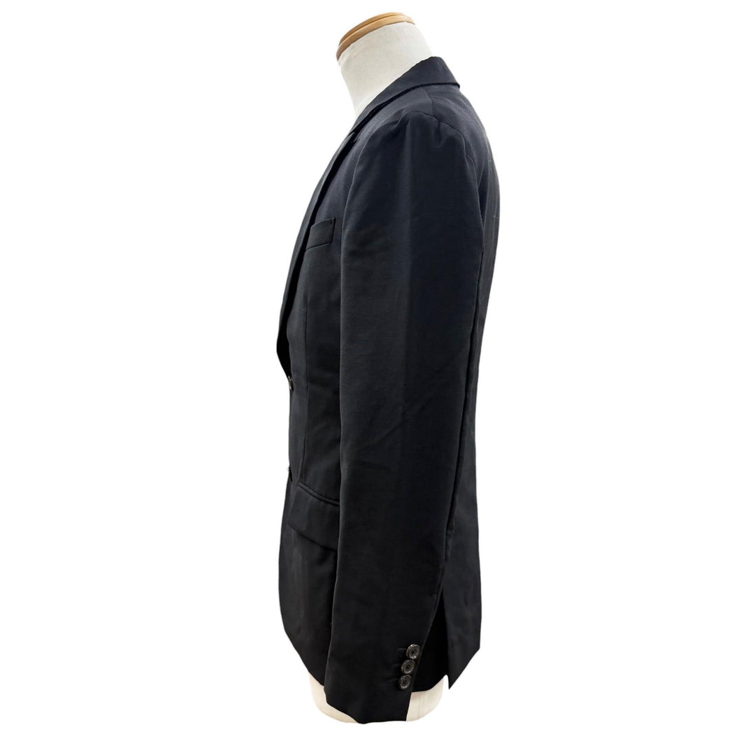 Great LOUIS VUITTON two-piece set TAILOR MADE black wool mens 46